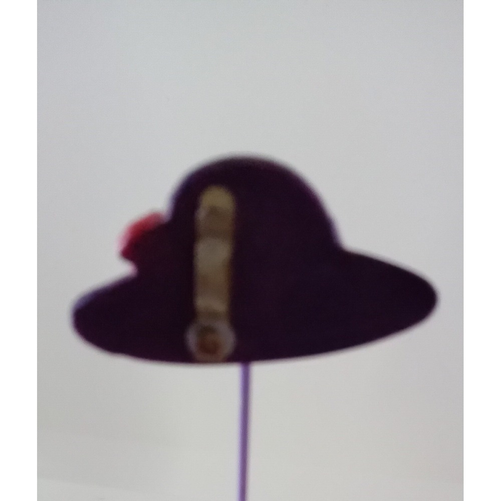 Vintage Red‎ Hat Society Inspired Miniature Hat Display Stand Resin Collectible - Picture 5 of 9